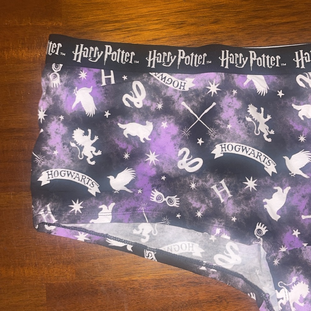 NWT Warner Bros. Harry Potter Women's Purple and Black Boyshorts - Picture 6 of 15